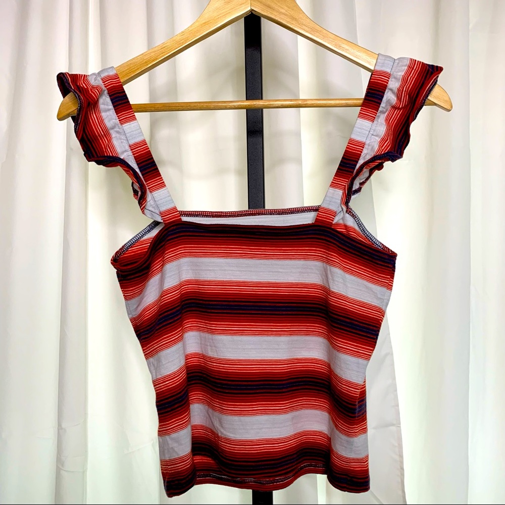 BP Ruffle Sleeve Stretch Tank - Picture 10 of 11